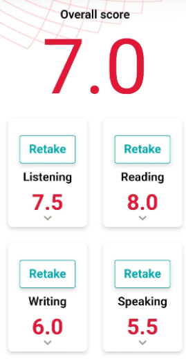 Нуржалгас, IELTS 7.0